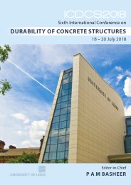 Durability of concrete structures
