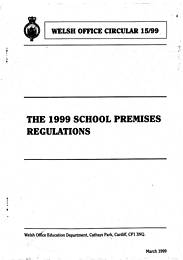 1999 School premises regulations