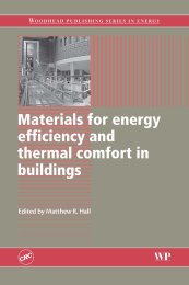 Materials for energy efficiency and thermal comfort in buildings