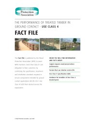 Performance of treated timber in ground contact - Use class 4