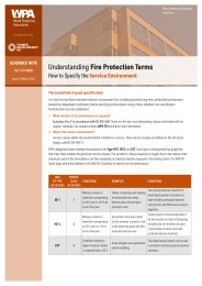Understanding fire protection terms - how to specify the service environment
