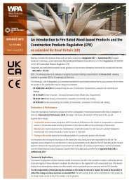 An introduction to fire rated wood-based products and the Construction Products Regulation (CPR)