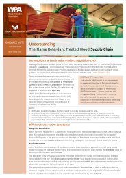 Understanding the flame retardant treated wood supply chain
