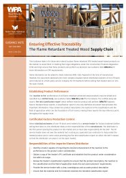 Ensuring effective traceability - the flame retardant treated wood supply chain