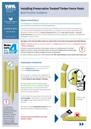 Installing preservative treated timber fence posts. Best practice guidance