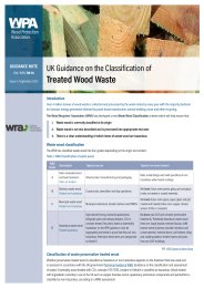 UK guidance on the classification of. Treated wood waste