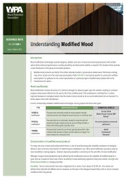 Understanding modified wood