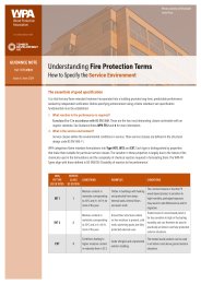 Understanding fire protection terms - how to specify the service environment