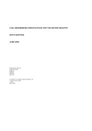 Civil engineering specification for the water industry (CESWI). 6th edition (Withdrawn)