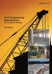 Civil engineering specification for the water industry. 7th edition