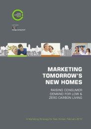 Marketing tomorrow's new homes: raising consumer demand for low and zero carbon living