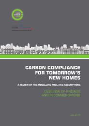 Carbon compliance for tomorrow's new homes: a review of the modelling tool and assumptions: overview of findings and recommendations