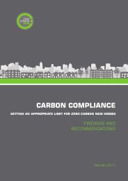 Carbon compliance: setting an appropriate limit for zero carbon new homes: findings and recommendations