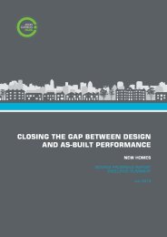 Closing the gap between design and as-built performance. New homes. Interim progress report. Executive summary