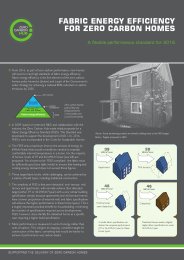 Fabric energy efficiency for zero carbon homes: A flexible performance standard for 2016