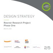 Design strategy - Rowner research project - phase one